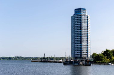 Schleswig, Almanya - 03 Eylül 2021: Schleswig 'deki Wikingturm