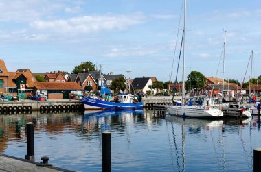 Maasholm, Almanya - 07 Eylül 2021: Maasholm Limanı