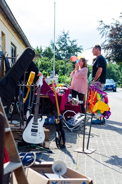 Drpstedt Alemanha Setembro 2021 Uma Venda Garagem Também Conhecida Como — Fotografia de Stock