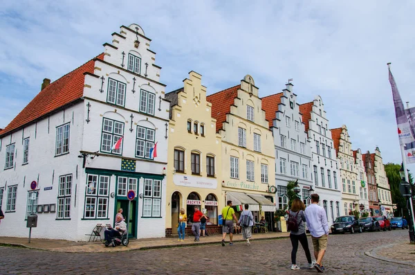 Friedrichstadt Duitsland September 2021 Marktplein Friedrichstadt Friedrichstadt Marktplatz — Stockfoto