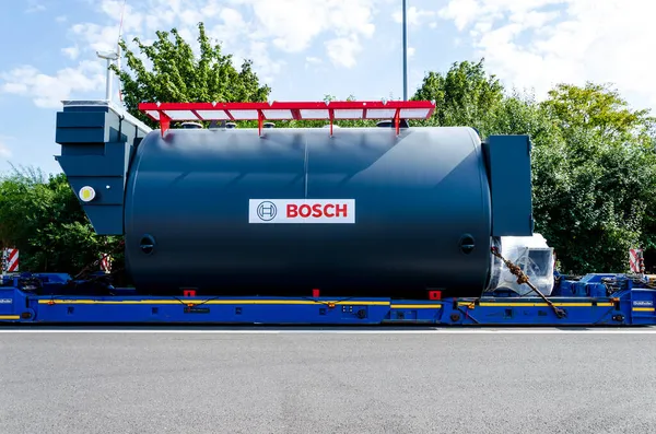 Bad Nenndorf, Almanya - 09 Eylül 2021: Bosch sıcak su kazanını canlandırmadı