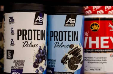 Soest, Almanya - 11 Eylül 2021: All Stars Protein Deluxe