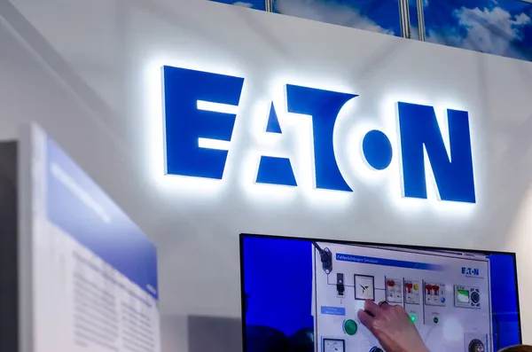 Киев Украина Октября 2021 Года Стенд Eaton Выставке — стоковое фото