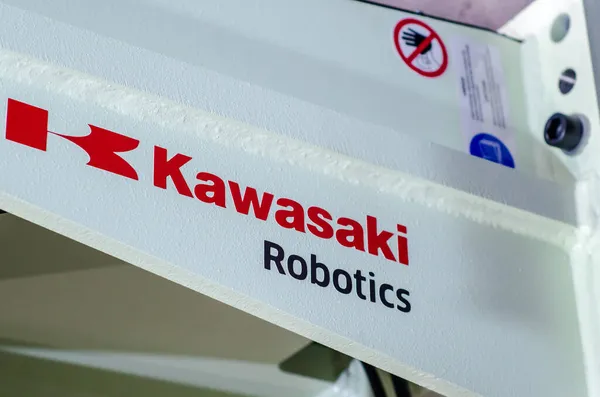 Kiew Ukraine November 2021 Kawasaki Robotics Industrieroboter Und Automatisierungslösungen — Stockfoto