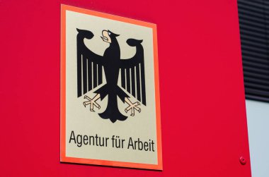 Soest, Almanya - 24 Nisan 2022: İş Bulma Kurumu (Agentur fr Arbeit).