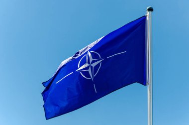 Lippetal, Germany - July 02, 2022: The flag of the North Atlantic Treaty Organization (NATO)