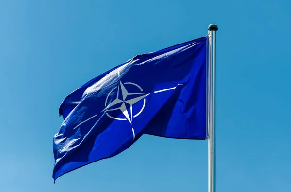 Lippetal Germany July 2022 Flag North Atlantic Treaty Organization Nato — Foto de Stock