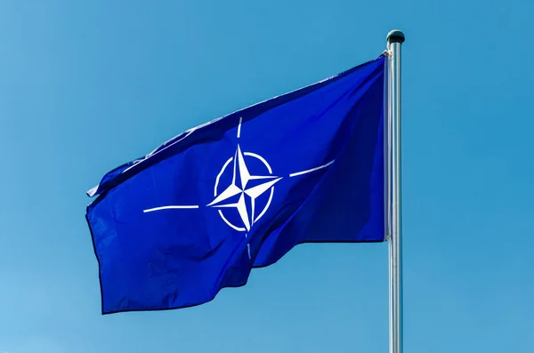 Lippetal Germany July 2022 Flag North Atlantic Treaty Organization Nato — Foto de Stock