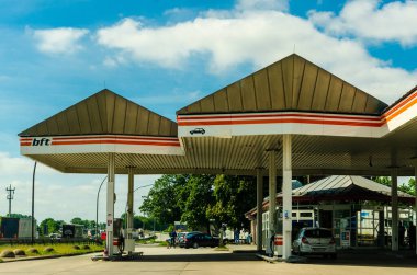 Hamburg, Germany - May 20, 2022: BFT Petrol Stations