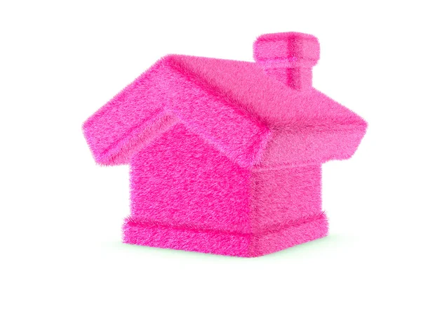 3D pembe tüylü ev