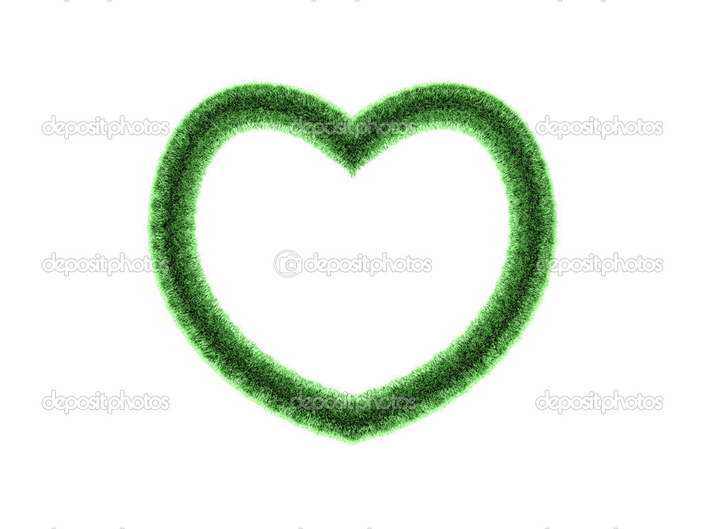 Download 3d Green Heart Frame Stock Photo By C Veryolive 22686531