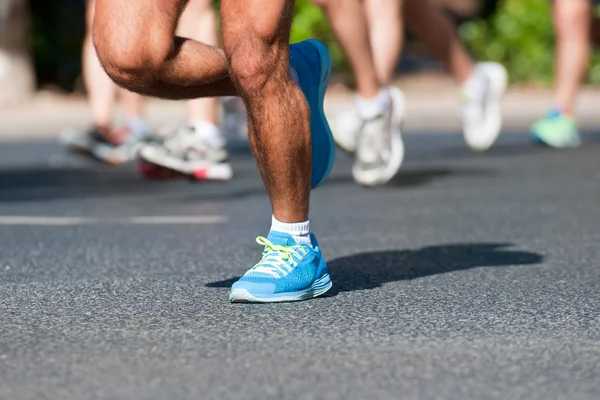 Corridori di maratona — Foto Stock