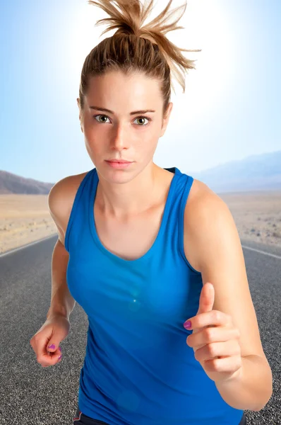 Woman Running — Stock Photo, Image