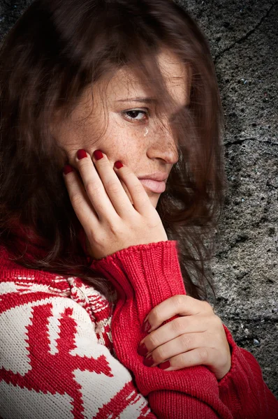 Mujer triste. — Foto de Stock