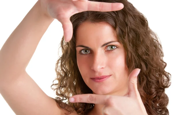 Cuadro de encuadre de mujer — Foto de Stock