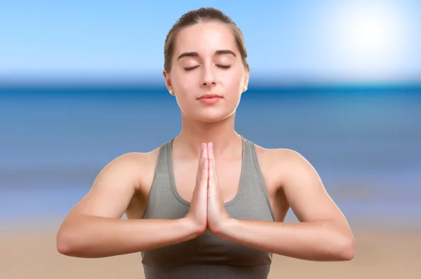 Woman Meditating — Stock Photo, Image