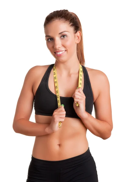 Fit Woman Smiling — Stock Photo, Image