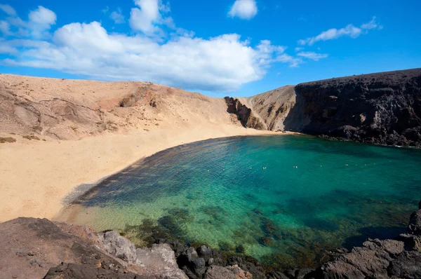 Praia de Papagayo em Lanzarote — Fotografia de Stock