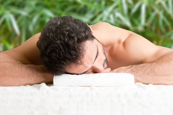 Man in a Spa — Stock Photo, Image