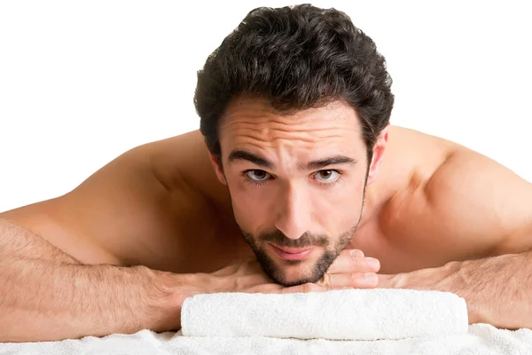 L'uomo in una Spa — Foto Stock