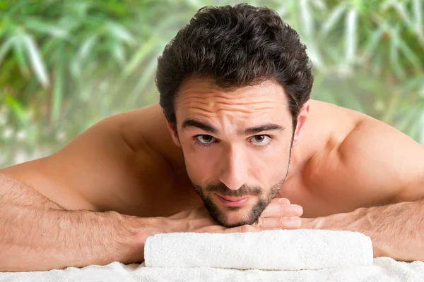 Man in a Spa — Stock Photo, Image