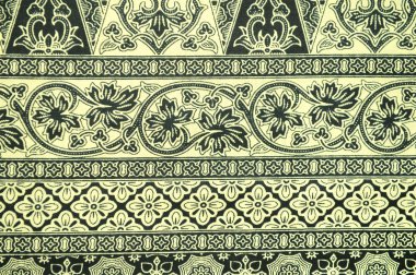 geleneksel batik Malaya peştemâli arka plan