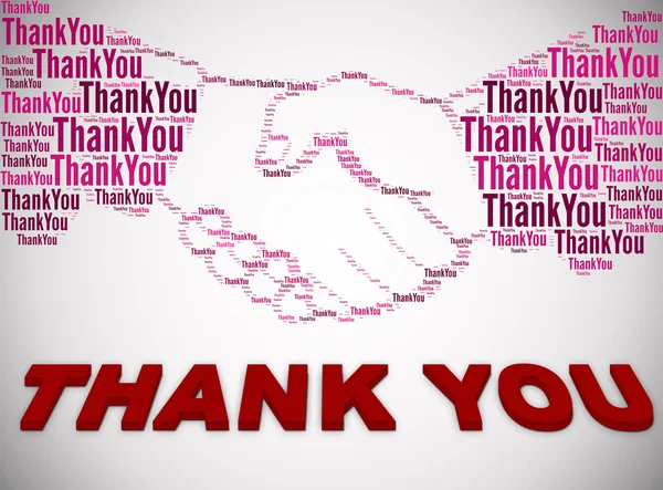 Thank you 3d text — Stock Photo, Image