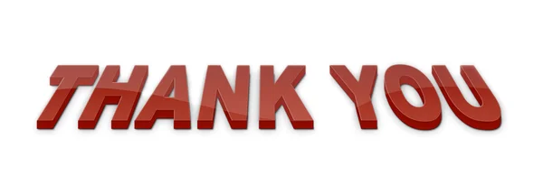 Thank you 3d text — Stock Photo, Image