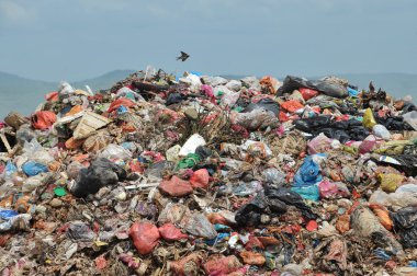 bir depolama plastik çöp