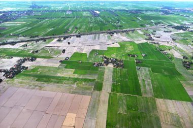 Arial görünümünü: kedah, Malezya çeltik alanı