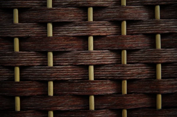 Rattan Basket Pattern focus on centre — Stock Photo, Image