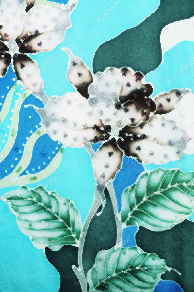 Flower Batik Background