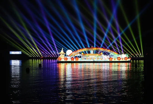 Boat parade Floria Event at Putrajaya — Stock Photo, Image