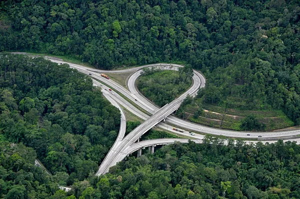 高速道路のインターチェンジ ロイヤリティフリーのストック画像