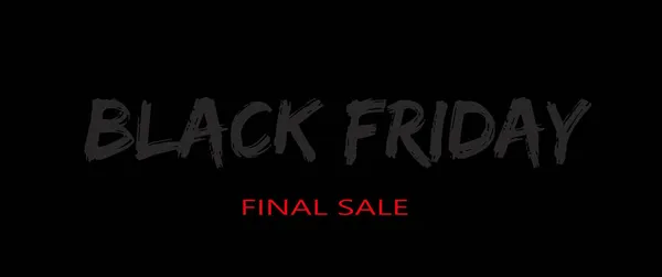 Big Black Friday Sale Banner Red Grey Letters Written Chalk — Stock Photo, Image