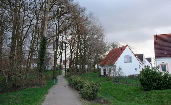 Kleines Dorf Ländlichem Deutschland Winter Europa — Stockfoto