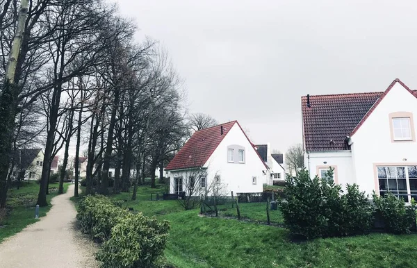 Kışın kırsal Almanya 'da küçük bir köy — Stok fotoğraf