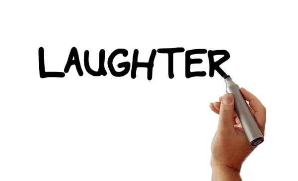 Laughter Hand Marker — Stock Photo, Image