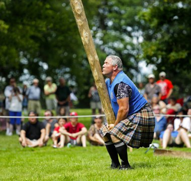 Highland Games Caber Heavy Man Toss clipart