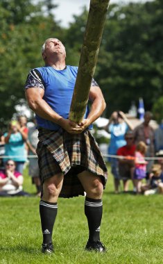 Highland Games Caber Toss Athlete clipart