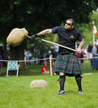 Highland Games Heavy Sheaf Toss clipart