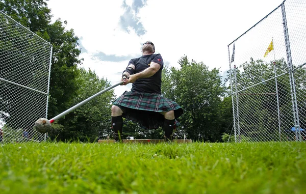 Highland games gooien hamer zware — Stockfoto