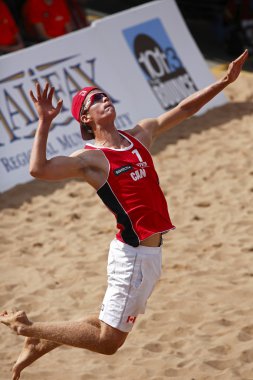 Kanada plaj voleybolu adam topu hizmet
