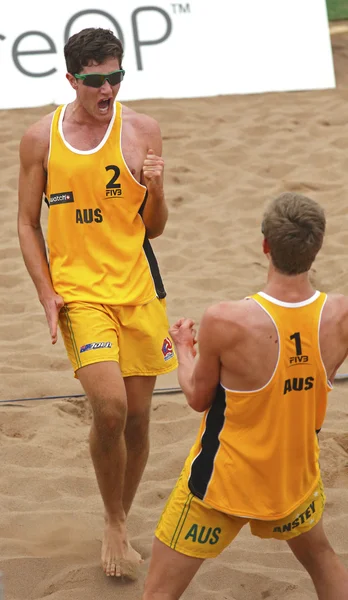 沙滩排球男子澳大利亚 — 图库照片