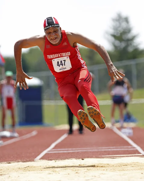 Trinidad tobago masters muži skok daleký Stock Fotografie