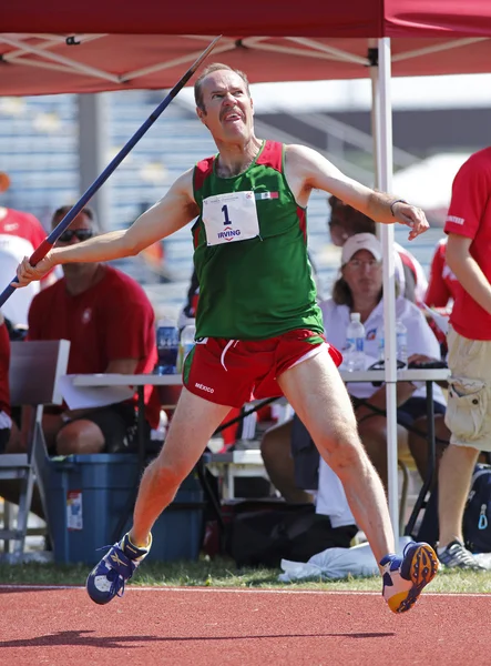 Mexico Man Javelin Throw — Stock Photo, Image