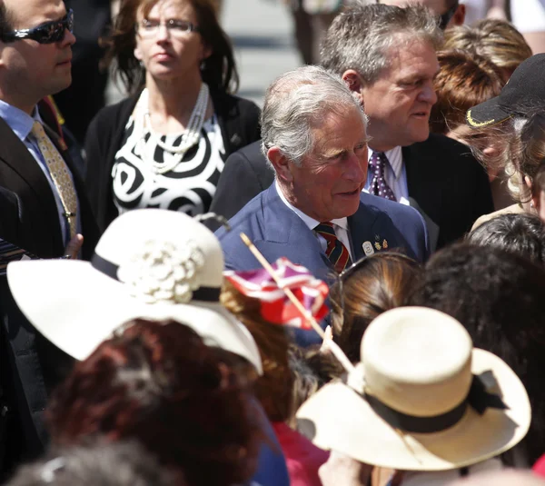 Prince Charles Saint John Walkabout — Stock Image Prince Charles Saint John Walkabout Royalty Free Stock Images