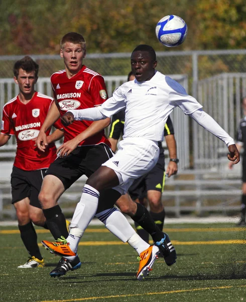 Canada fútbol pelota aire quebec jugador — Foto de Stock