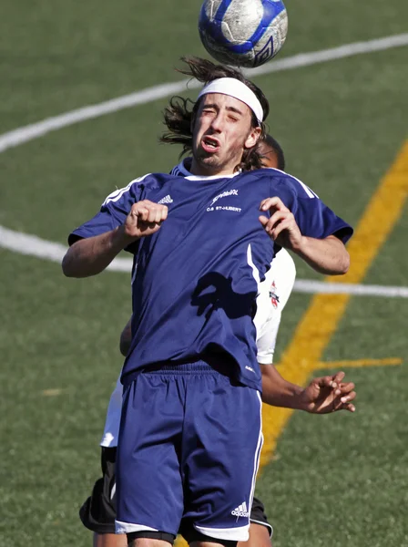 Canada soccer head ball quebec — Stock Photo, Image