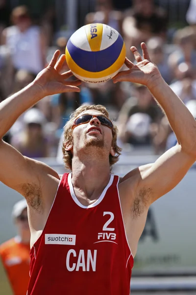 Beachvolleyboll Kanada pass — Stockfoto